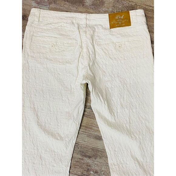 LIST Jeans Flared Paradise Pants Stretch White Women’s Italian44 USA14 - Picture 7 of 8